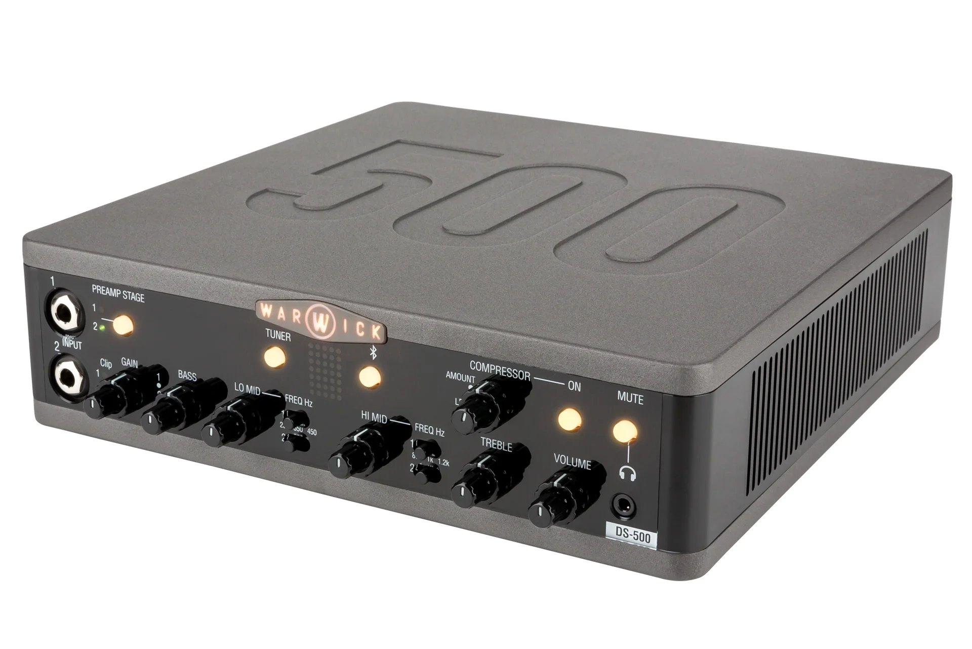 Stage Series DS 500 Double Stage Bass Amp Head with USB-Interface, 500 Watt